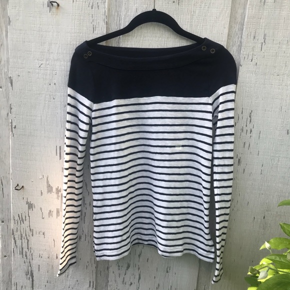 LOFT Tops - LOFT NWOT striped long sleeve T-Shirt 🎈